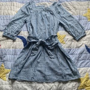 Striped linen dress
